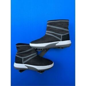 LANDS END Black AND Grey ACTION Women's Size 8 PULL ON Boots 47405